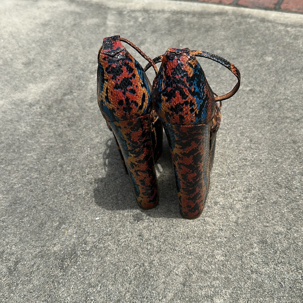 Jeffrey Campbell Multicolor Snakeskin Platform Sandal - Picture 8 of 8